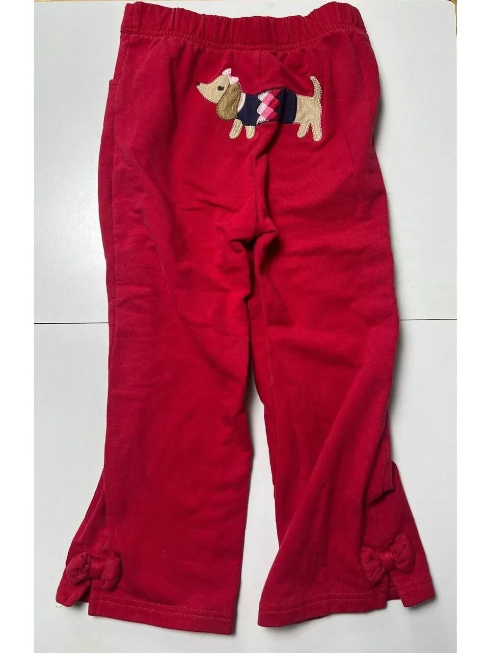 Vintage Red Gymboree Scottie Dog Flare Pants Girls 4T